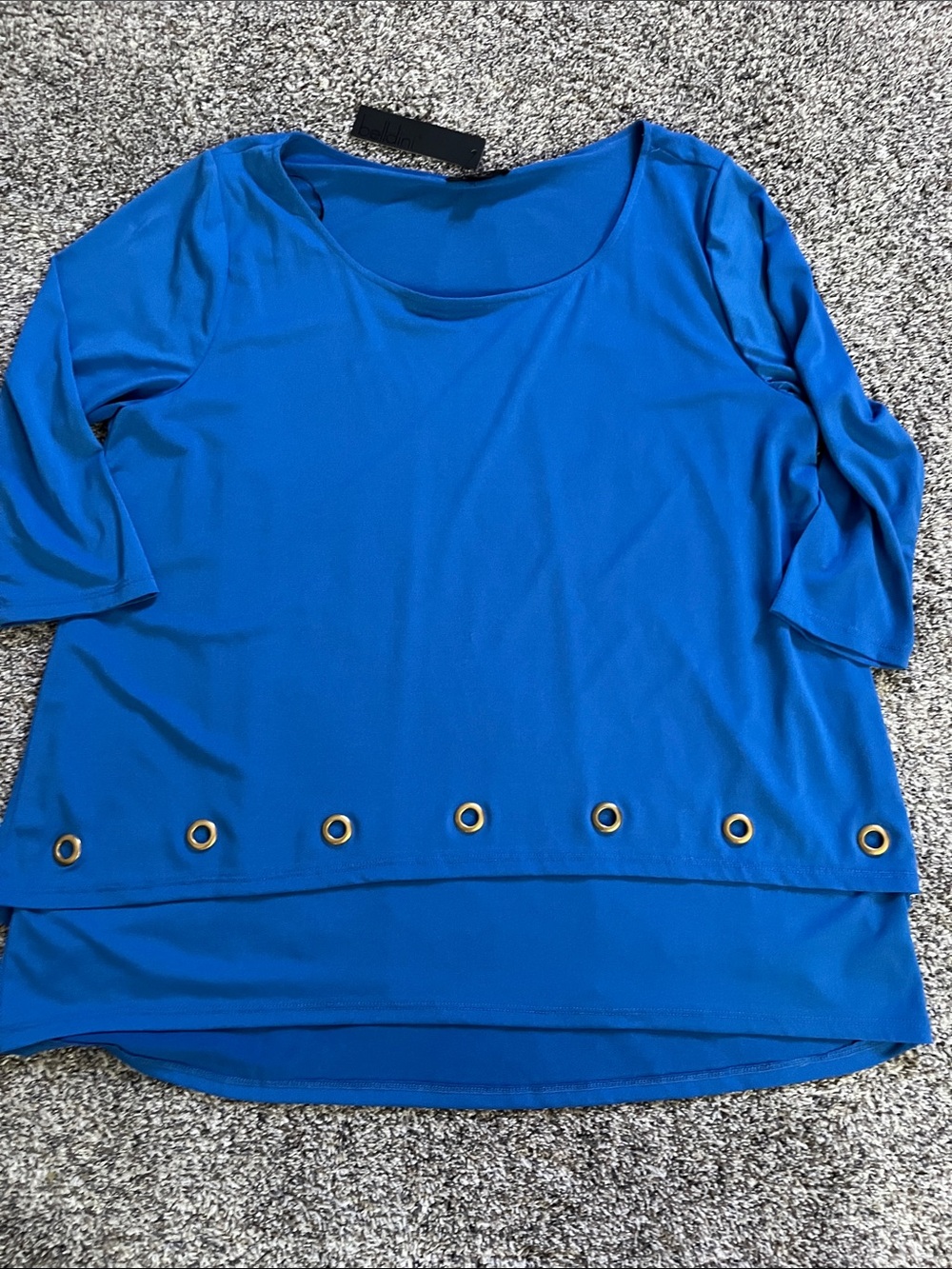 Belldini Grommet Layered Blouse Belldini Tunic Blouse
